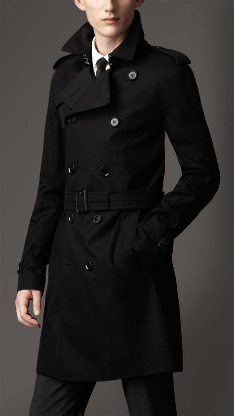 burberry black trench man|burberry trench coat men outlet.